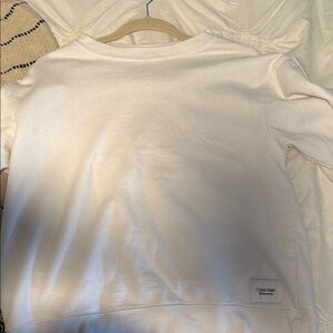 Calvin Klein White Sweatshirt